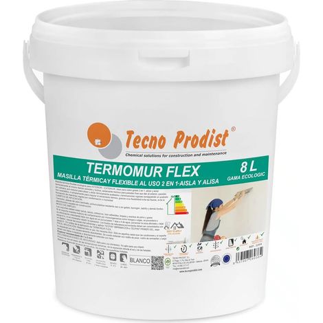 Tecno Prodist Termomur Flex - Masilla en pasta aislamiento térmico interior o exterior, cubregotelé
