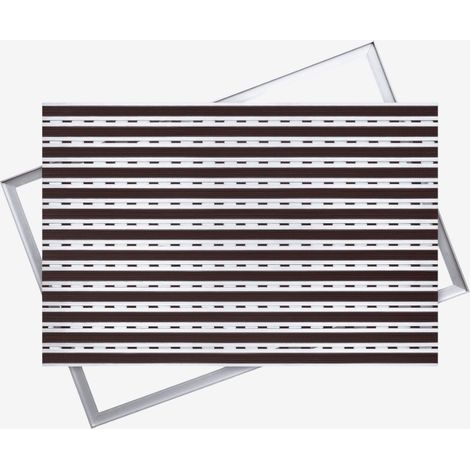Zerbino in alluminio e gomma Polentex: 100x60, 12 mm con cornice (1/5)