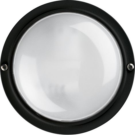 Aplique IVER Round IP65 LED SMD AC 9W 1050lm CRI80 3000K Negro (1/3)