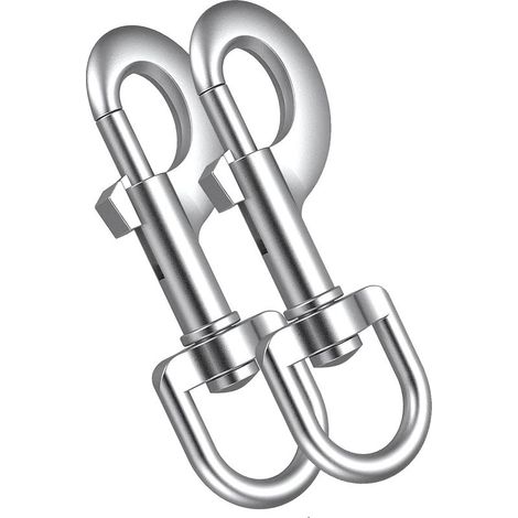 2 Boucles pour Laisse de Chien, Boucles pivotantes en Acier Inoxydable, Boucles pivotantes pour Laisse de Chien et activités (1/5)