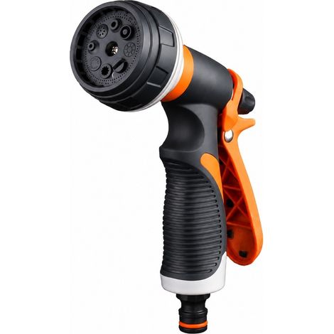 Pistolet d'arrosage avec douchette haute pression à 8 jets pour l'arrosage du jardin et le lavage de voiture (1/5)