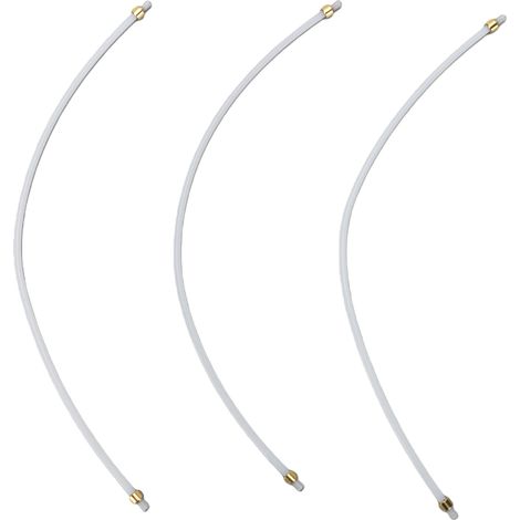 3 pièces Tube à lait adapté pour Machine à café Delonghi 4mm en acier inoxydable en plastique mousseur tuyau tuyau accessoires de remplacement 300mm/11.8in (1/5)