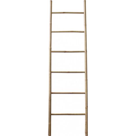 Scala ornamentale in bamboo h200 cm da esterno color legno naturale (1/2)