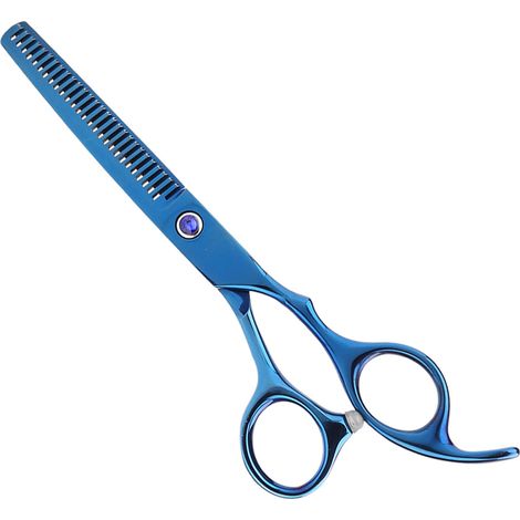 Tondeuse professionnelle pour chiens, ciseaux de toilettage, ciseaux à effiler bleus (1/5)