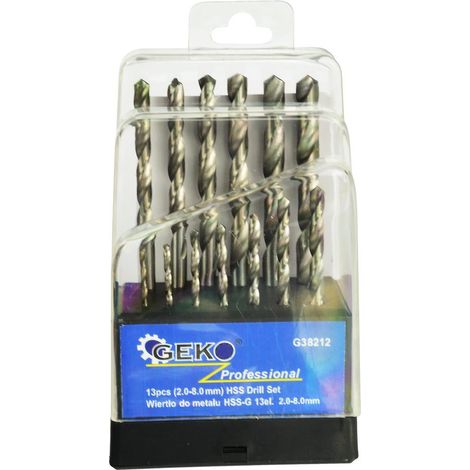 Jeu de forets argentés pour métal geko 2-8 mm/13 pièces (40) (1/4)