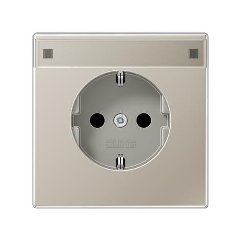 Jung Presa SCHUKO®, 16 A 250 V , con campo di scrittura, Serie LS, acciaio inox ES 1520 NA