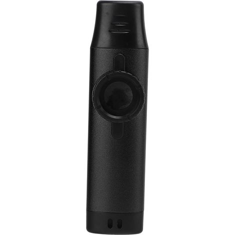 Kazoo en Métal Noir avec Embouchure Réglable et Membranes pour Flûte (1/5)
