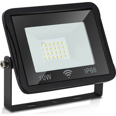 Projecteur LED extérieur avec détecteur de mouvement, 900 lm, 6000 K, étanche IP66, 10 W, blanc froid (1/5)