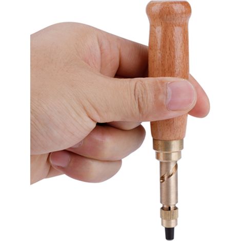 Poinçonneuse rotative automatique pour articles en cuir faits main, poinçonneuse à cuir silencieuse et multifonctionnelle (1/5)