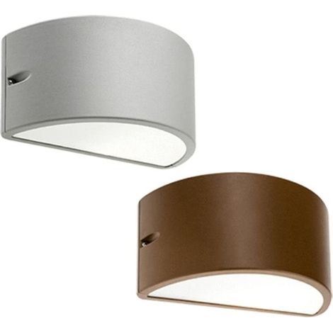 Sovil Applique mezza luna chiusa umbe alluminio (1/4)