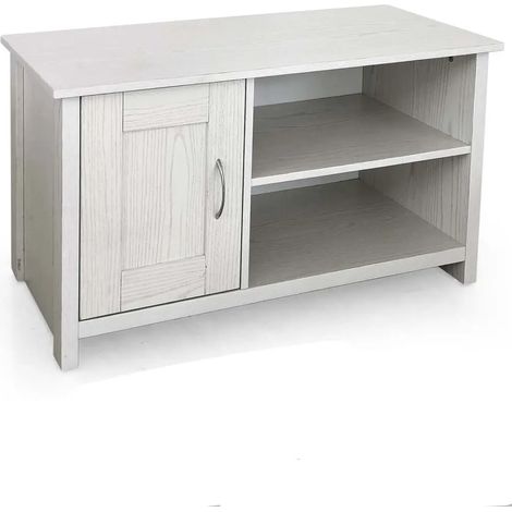 Meuble bas bioclimatique blanc bois 90 x 39 x 50 cm