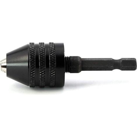 0,6-8mm Serrage tournevis mandrin clé percussion mandrin perceuse déverrouillage Adaptateur de foret 1/4" arbre hexagonal