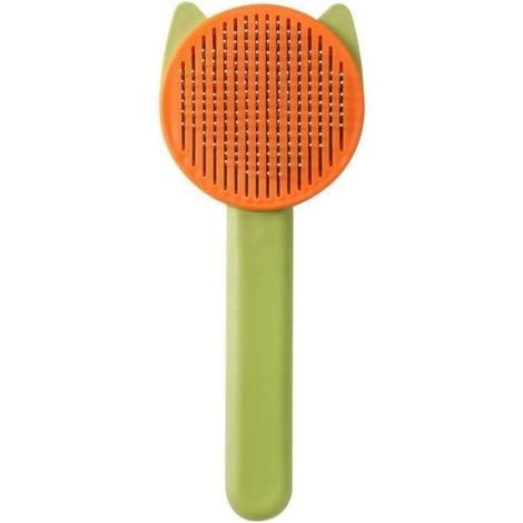 Brosse pour animaux - AZWIX - Lancement en un clic - Peigne 0.45mm - Massage et épilation - Petit chat (1/4)