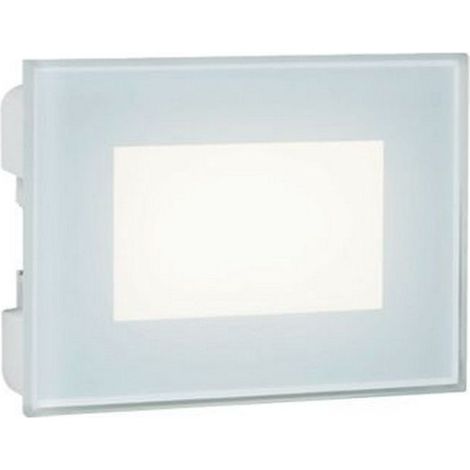 Segnapasso In Alluminio Bianco Diffusore In Vetro Led 3 W 300 Lm 3000K Spina (1/5)