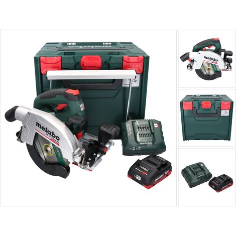 Metabo KS 18 LTX 66 BL Scie circulaire portative sans fil 18 V 165 mm + 1x batterie 4,0 Ah + chargeur + metaBOX (1/5)
