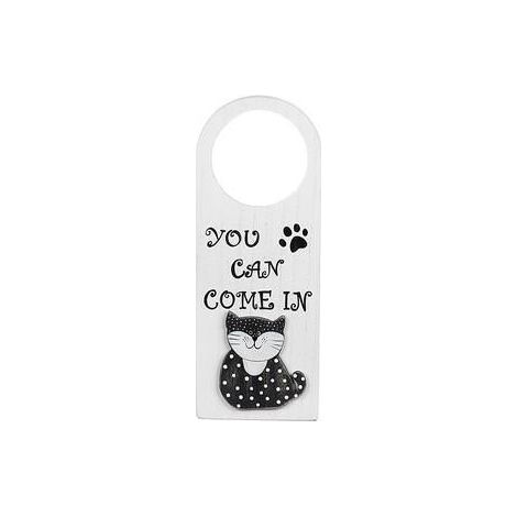 Cartello per porta You come in, 10x1H26 cm (kit da 10)