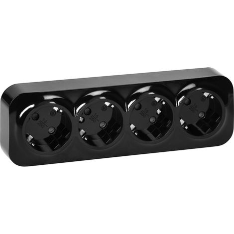 Orno Gniazdo ToDo 2P+Z Schuko enchufe negro 16A 230V