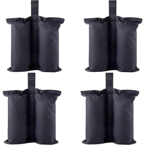 Lot de 4 sacs lestés pour abri instantané, haute qualité, pour stabiliser une tente, 1 jeu (1/5)