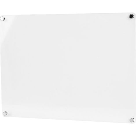 Tableau blanc magnétique en acrylique pour réfrigérateur, petit tableau blanc transparent effaçable à sec pour la planification du réfrigérateur, planificateur de repas de cuisine 40x30cm (1/5)