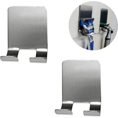 Le Support de Rasoir Crochets Multifonctionnels de Mur Porte-Rasoir de Salle de Bain Crochets de Douche Crochets tanche (1/5)
