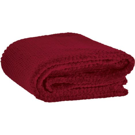 Manta polar gofrada VALENTO BONFIRE Rojo loto