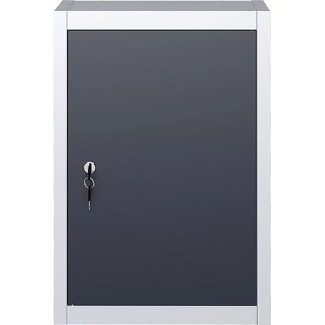Armoire de rangement,Armoire à outils murale Style Industriel Métal Gris et noir -64431 (1/5)