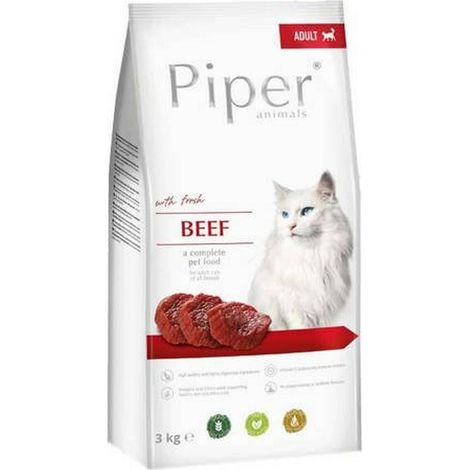Alimento seco para gatos DOLINA NOTECI Piper con carne de res 3x3kg