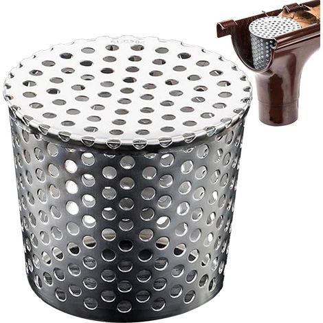 Protection contre les obstructions de gouttières grille pour déchets métalliques , cache-tuyau évite (1/5)
