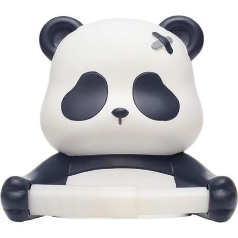 Porte-rouleau de papier toilette en forme de panda mignon pour enfants, distributeur de rouleau de papier toilette en résine (1/4)
