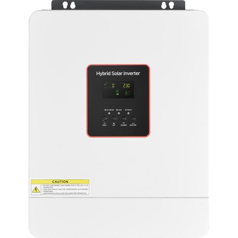 Mophorn Hybrid-Wechselrichter 4000 W, 24V DC auf 230V AC, mit integriertem 120A MPPT-Solarladeregler, WLAN-Modul, einphasig, geeignet für netzunabhängige Blei-Säure- und Lithium-Batterien