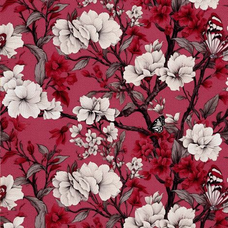 Tela decorativa para exteriores Oxford - Motivo floral I DX5230 (1/5)