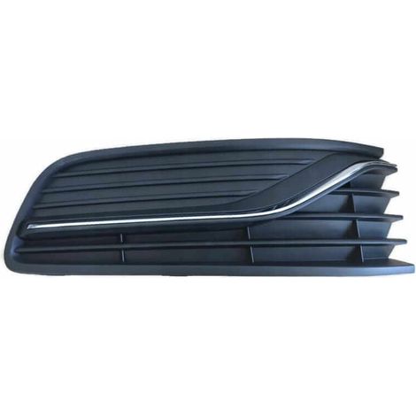 Grille de pare-choc avant gauche noire et chromée Volkswagen Polo 5 2014-2017