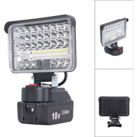 144W 7200LM LED Projecteur de travail,Projecteur Chantier,projecteur inondation spot, lampe de poche portable, éclairage extérieur