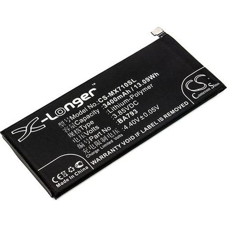 NX - Batterie téléphone, smartphone, GSM pour Meizu 3.85V 3400mAh - BA793 (1/2)