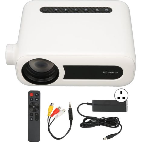 Mini-tragbarer HD-1080p-Projektor mit 5G-LED-Lichtquelle und UK-Stecker – kompakt und smart