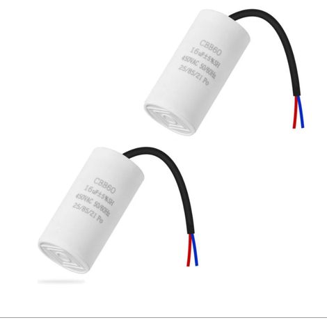 Condensateur de démarrage CBB60 16 µF 50/60 Hz, condensateur moteur, condensateur microfarad avec fils (1/5)