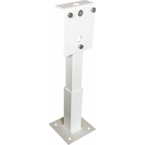 Cordia Incendie – Support ventouse réglable pour étagère – Course 200 à 290 mm – Boîtier en tôle acier 15/10ème – Couleur blanche
