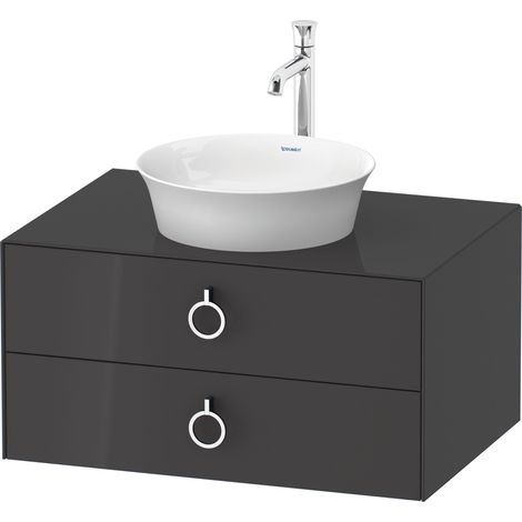 Duravit Tulip blanco, mueble de baño colgado en la pared, anchura