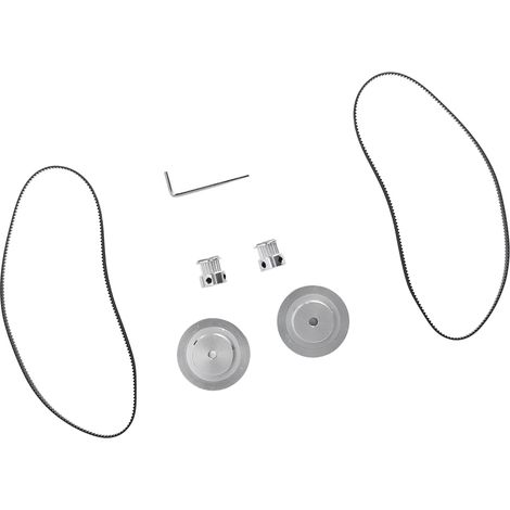 Courroie et poulie synchrone en acier haute dureté, jeu de roues dentées pour imprimante 3D, alésage 5mm, performance stable, pack de rechange. (1/5)