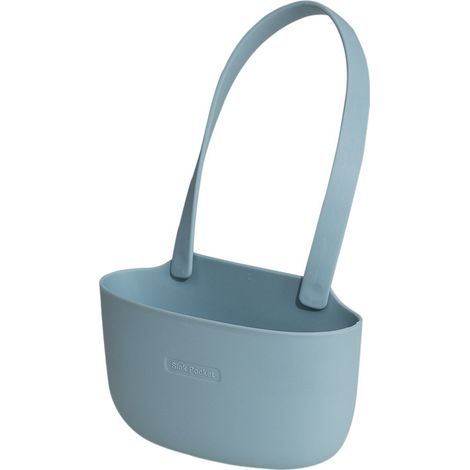 Soporte para esponjas de fregadero, organizador de esponjas, soporte para esponjas de fregadero, cesta para fregadero, organizador de fregadero para utensilios de cocina (azul) (1/5)