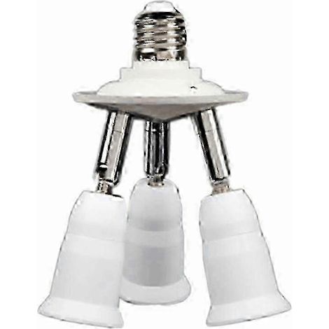 Adaptateur répartiteur E27 pour ampoule LED standard, support de conversion orientable 360/180° pour lustre. (1/5)