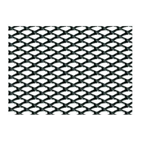 Racing Grill - Rombo fine 2x4 mm - 100x33 cm - Nero anodizzato (1/2)