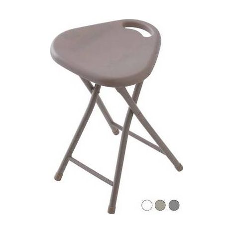 Tabouret pliant Dimensions : Blanc L 31 x H 46,5 x P 31 cm
