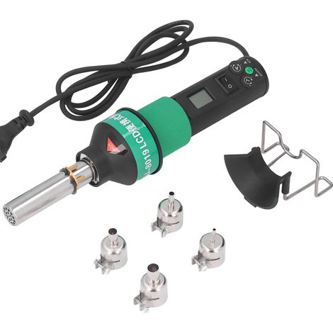 Pistolet à air chaud portable avec affichage numérique, moteur sans balais, kit d'outil de chauffage pour soudage, prise UE 220 V (1/5)