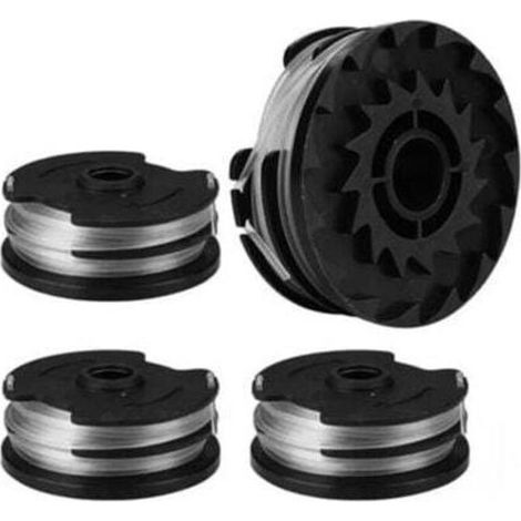4pcs bobines de fil de rechange pour, fil de nylon de rechange pour coupe bordures LIDL Parkside, coupe bordures PRTA 20 Li A1,B2,C3,PRT 550 A1,A3,PRT 300 A1 2 x 4 m 1,6 mm