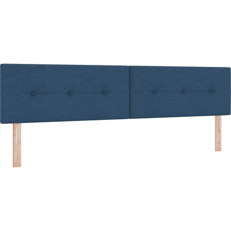 Maison Exclusive - Testiera regolabile in altezza con testiera Blu 200 cm Tessuto