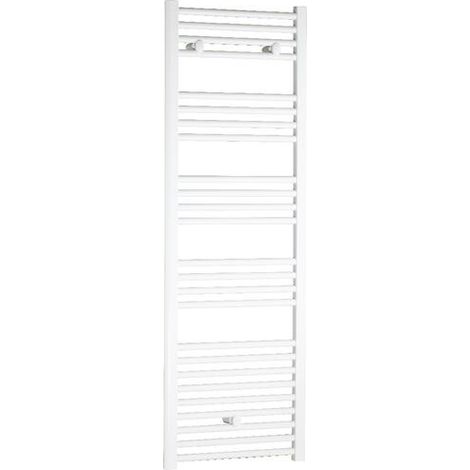 Sèche-serviettes à eau chaude 540W, H:123,4 x l:55 cm, blanc - Fast, Deltacalor