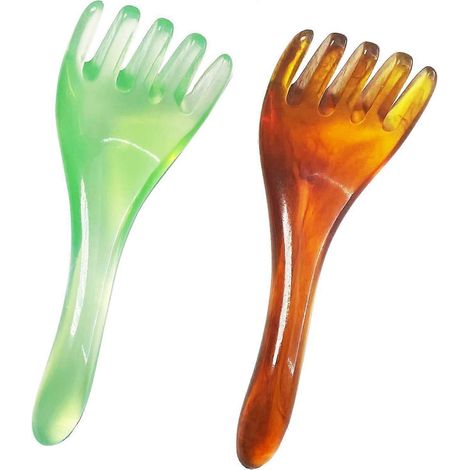 Kopf- und Gesichtsmassagegerät, Anti-Falten-Gua-Sha-Massagegerät, Anti-Aging- und Anti-Falten-Werkzeugset, bionische Handwerkzeuge, geeignet für Kopf und Gesicht. (1/5)