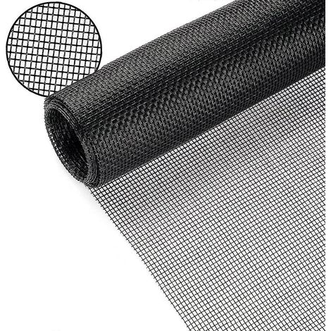 Moustiquaire de fenêtre en fibre de verre résistante, 120 cm x 250 cm, pour fenêtres et portes. (1/5)