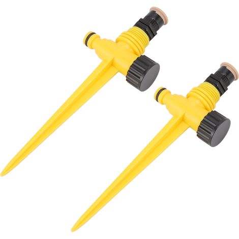 2 Pièces Tête d'Arroseur Rotative à 360° pour Jardin, Type Prise de Terre, Système d'Irrigation Goutte à Goutte, Rafraîchissement Vert
